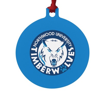 Northwood University Secondary Logo Aluminum Holiday Christmas Tree Ornament