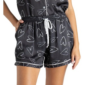 Hello Mello Women’s Beauty Sleep Satin Pajama Shorts - 1 of 4