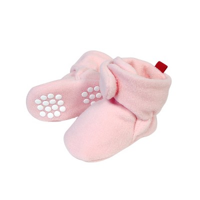 Goumi Baby Boots - Rose Print, Size 0-3 Months, Bamboo Viscose & Organic Cotton