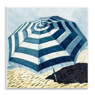 Stupell Industries Striped Beach Umbrella, 12" x 12"