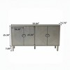 Bella Depot 59.84''W 4-Door Storage Cabinet with Pine legs and MDF, for Living Room Bedroom,and Kitchen - 4 of 4