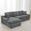 JUJABU Modular 107.9'' Sectional Sofa with Double-Layer Cushions & Storage Pockets for Living Room - 2 of 4