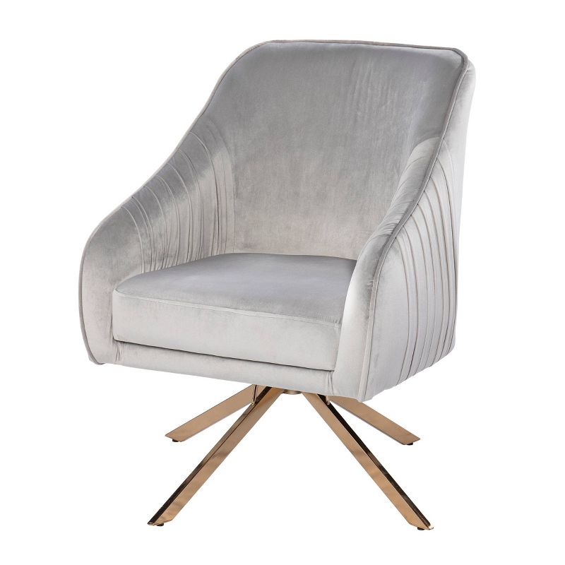 Tralesford Upholstered Accent Chair Silver/Champagne - Aiden Lane, 1 of 8