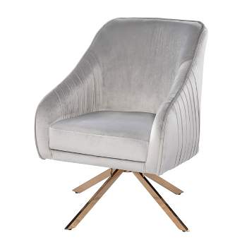Tralesford Upholstered Accent Chair Silver/Champagne - Aiden Lane
