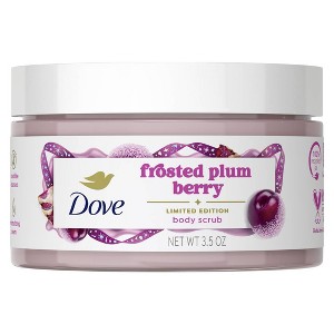 Dove Beauty Limited Edition Holiday Treat Mini Body Scrub - Frosted Plum Berry - 3.5 oz - 1 of 4