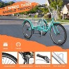 Docred Adult Tricycles 3 Wheel 7 Speed 20/24/26 inch Cruise Bike Adults Tricycle with Basket Recreation Shopping Exercise for Seniors Women Men - 4 of 4