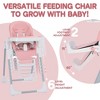 Kinder King Foldable High Chair for Baby, Toddler Eating Chair with Detachable Double Trays - 4 of 4