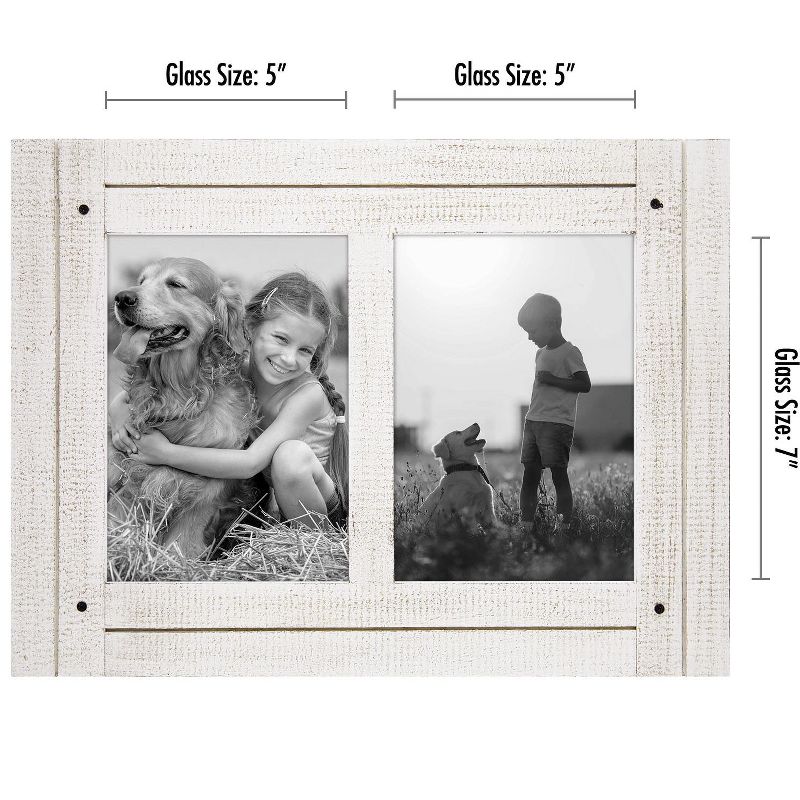 Americanflat Rustic Collage Picture Frame with polished glass - Horizontal and Vertical Formats for Wall and Tabletop, 2 of 6