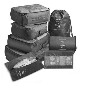 MPM 8 PC Packing Cube Luggage Organizers Set, Travel Packing Bags, Suitcase Bag Set, Travel Accessories Essentials, Pack - 1 of 4
