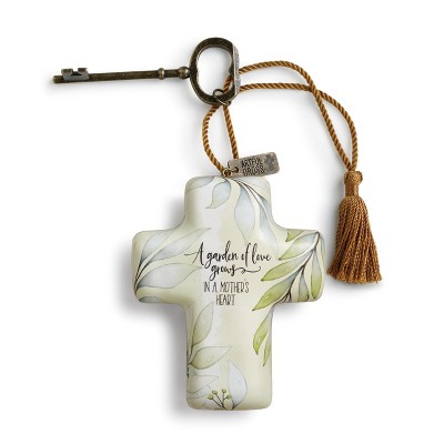 DEMDACO Mother's Heart Artful Cross 4 inch - Multi