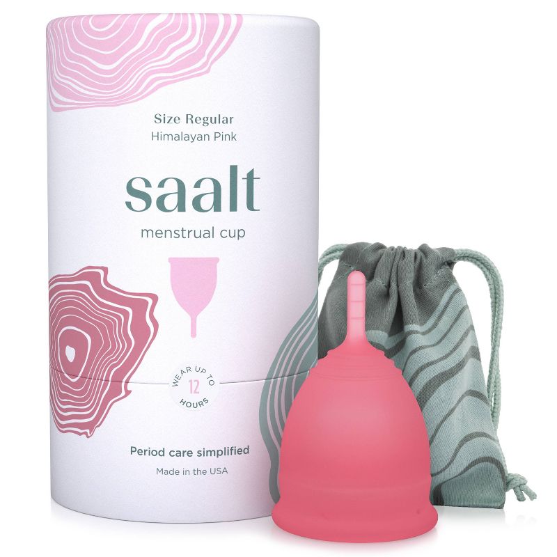 Saalt Menstrual Cup - Himalayan Pink - Small, 1 of 11