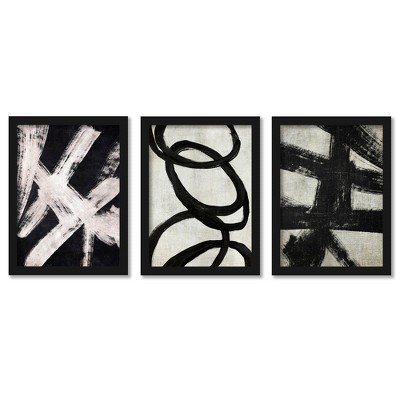 Americanflat Mid Century Abstract Black And White Loops By Chaos ...