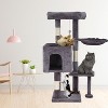 BestMassage Cat Tree 36 inch Tall Cat Tower for Indoor Cats with Cat Scratching Post Multiple Platforms Cozy Condo and Hanging Toy - 2 of 4