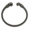 Chisel Stainless Steel Brushed Gun Metal IP-plated Boxing Gloves Cuff Bangle - 2 of 4