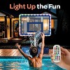 JoyBerri Adjustable Pool Basketball Hoop with LED Lights & Premium Balls - 3 of 4