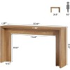Tribesigns 55.12" Farmhouse Console Table, Narrow Wooden Sofa Table For Entryway, Hallway, Living Room, Foyer - 3 of 4