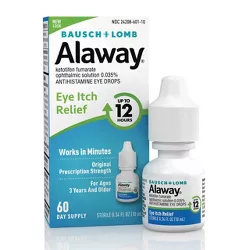 Alaway 12 Hours Allergy Itch Relief Eye Drops - 0.34 fl oz