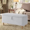 NicBex Modern 39.3" Boucle Storage Bench with Wood Legs for Bedroom and Entryway - 4 of 4
