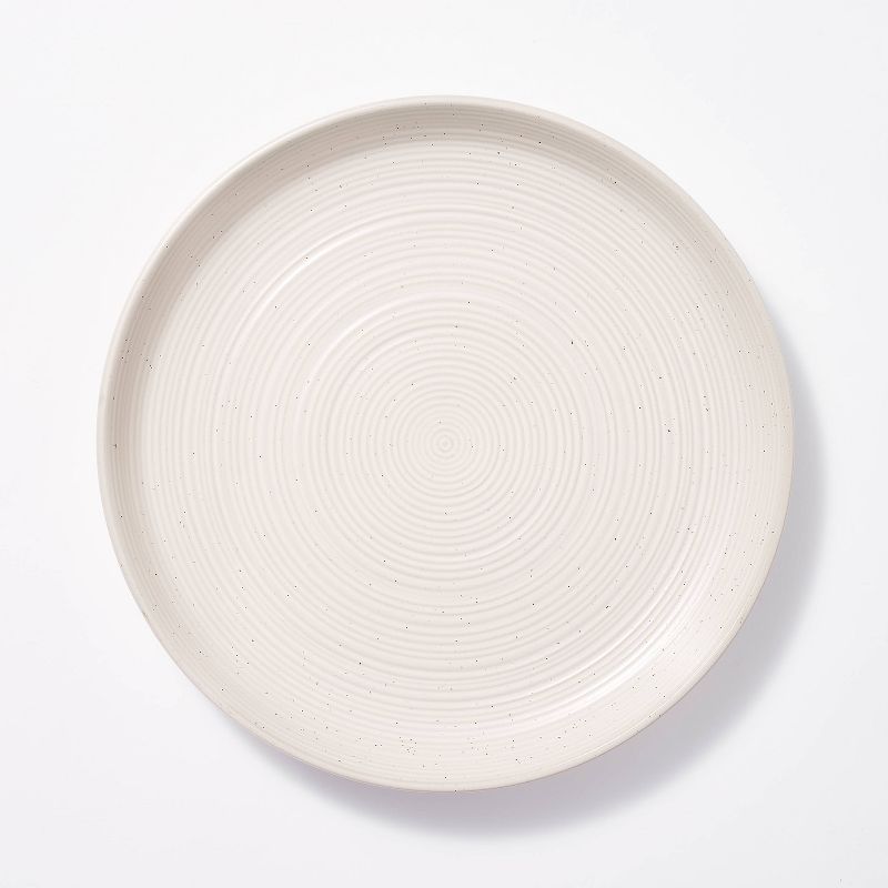12&#34; Stoneware Round Serving Platter Cream - Threshold&#8482; designed with Studio McGee, 3 of 5