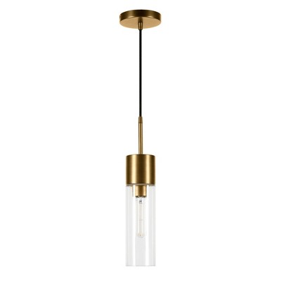 Hudson and Canal 3.5" Wide Pendant with Glass Shade