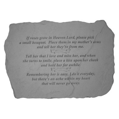 Kay Berry Design Toscano If Roses Grow in Heaven: Cast Stone Memorial Garden Marker