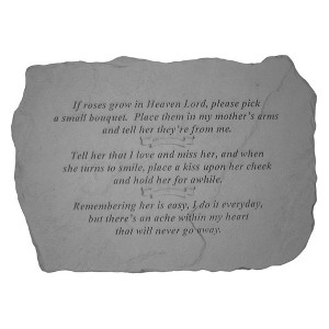 Kay Berry Design Toscano If Roses Grow in Heaven: Cast Stone Memorial Garden Marker - 1 of 2