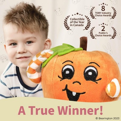 Carver Orange Plush Pumpkin Halloween Toy, 5 Inches