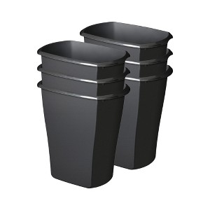 Sterilite Kitchen Ultra Plastic Wastebasket Storage Trash Bin Can Container - 1 of 4