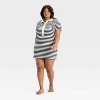 Women's Short Sleeve Knit Mini Shirtdress - Universal Thread™ - 3 of 3