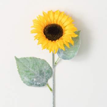22"H Sullivans Bold Yellow Sunflower Stem, Yellow