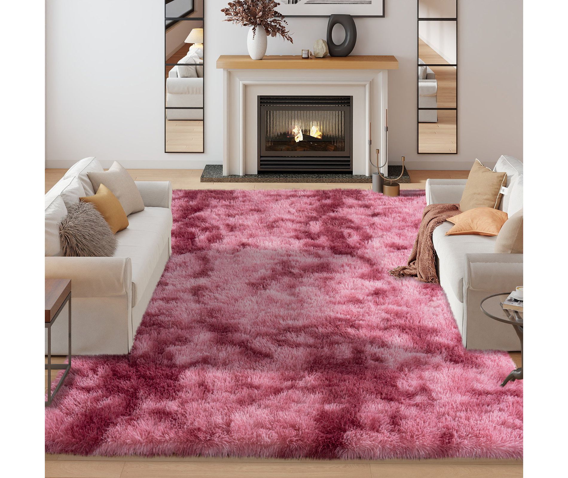 8x10 ft Area Rugs for Living Room Bedroom, Washable Soft Fluffy Shag Rug for Dorms, Nursery Rooms, Home Decor Aesthetic