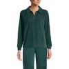 Lands' End Women's Long Sleeve Sport Cord Quarter Zip Pullover - 3 of 4