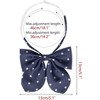 Elerevyo Women's Pre-tied Adjustable Straps Polka Dots Uniform Casual Bow Ties - 2 of 4