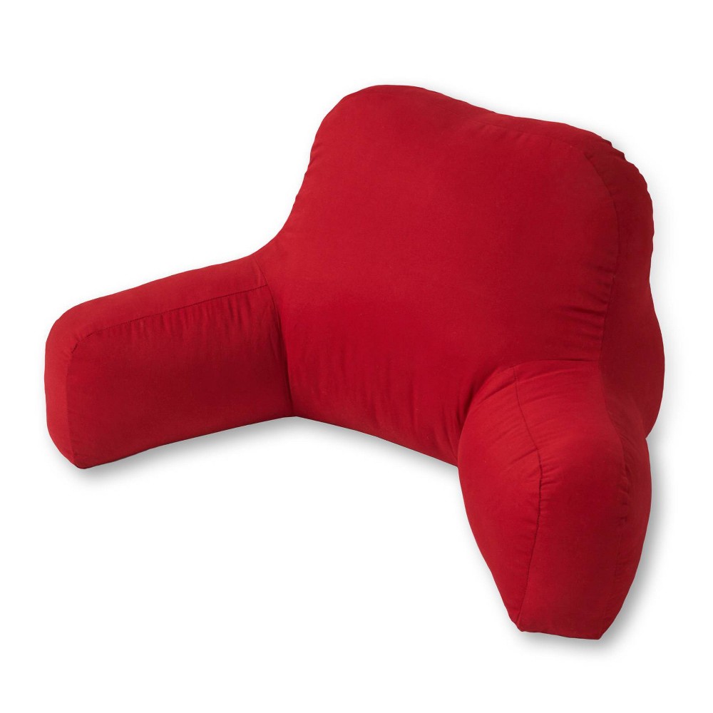 Kensington Garden Cotton Duck Bed Rest Pillow Scarlett: Supportive Reading & Backrest Pillow with Arms