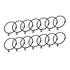 Unique Bargains Metallic Electroplating Curtain Rod Accessory Curtain Rings 14 Pcs - 1 of 4