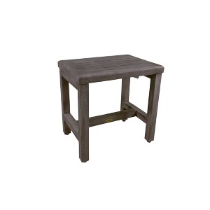 18" Eleganto GR173 Wide Teak Wood Shower Safety Transfer Bench - CoastalVogue - 1 of 4