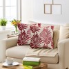 REGALWOVEN Palm Leaf Pattern Decorative Throw Pillow Covers for Farmhouse Home Sofa Couch Bed 2 Pcs - 2 of 4