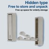 Unique Bargains 90° Foldable Coat Hook Invisible Perforated Fixed Wall - 3 of 4