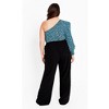 Avenue Women's Plus Size Jill Belted Wide Leg Pant - 4 of 4