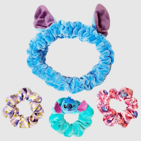  Lilo and Stitch Hair Accessories Set - Bundle with Stitch Hair  Scrunchies, Sticker Earrings, Hair Brush, Tattoos, and More