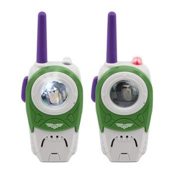 eKids Disney Pixar Lightyear Walkie Talkies for Kids, Indoor and Outdoor Toys for Fans of Buzz Lightyear Toys - Green (LY-212.EXV22M)