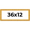 PosterPalooza | 36x12 Bamboo Picture Frame, UV Acrylic, 4 Finishes - Brown, Black, Gold, and Natural - 2 of 4