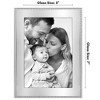 Americanflat Silver Picture Frame with Beaded-Style Detailing and Shatter-Resistant Glass - Gallery Style Frames for Tabletop or Wall Display - 2 of 4