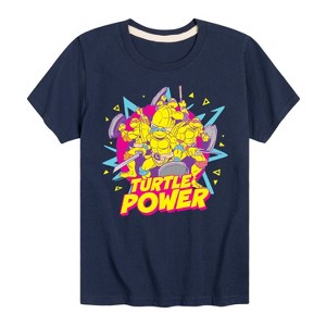 Boys' - Teenage Mutant Ninja Turtles - Turtle Power 90s Short Sleeve Graphic T-Shirt - 1 of 4