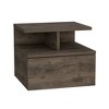 TIRAMISUBEST Floating Nightstand 12"H - Brown Mobile File Cabinet - 4 of 4