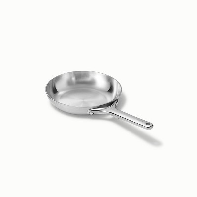 8-Inch Silver Stainless Steel Nonstick Fry Pan