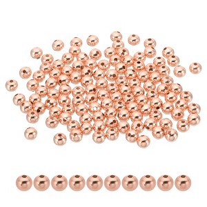 Unique Bargains Metal Round Jewelry Making Gold Filled Spacer Beads 100 Pcs - 1 of 4