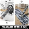 Gray Kitchen Rugs 3 Piece Set, Washable Non-Slip Kitchen Long Rug, Bohemian Style Farmhouse Hallway Doormat - 2 of 4