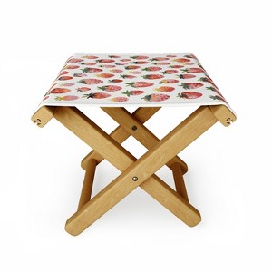 Ninola Design Strawberries Countryside Summer Folding Stool - Deny Designs - 1 of 3