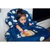 Grabease Allover Waterproof Bib for Self-Feeding Infants and Toddlers, Machine Washable, Ages 6-24 Months, Navy - 2 of 4